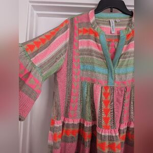 Bright Multi Tiered Dress